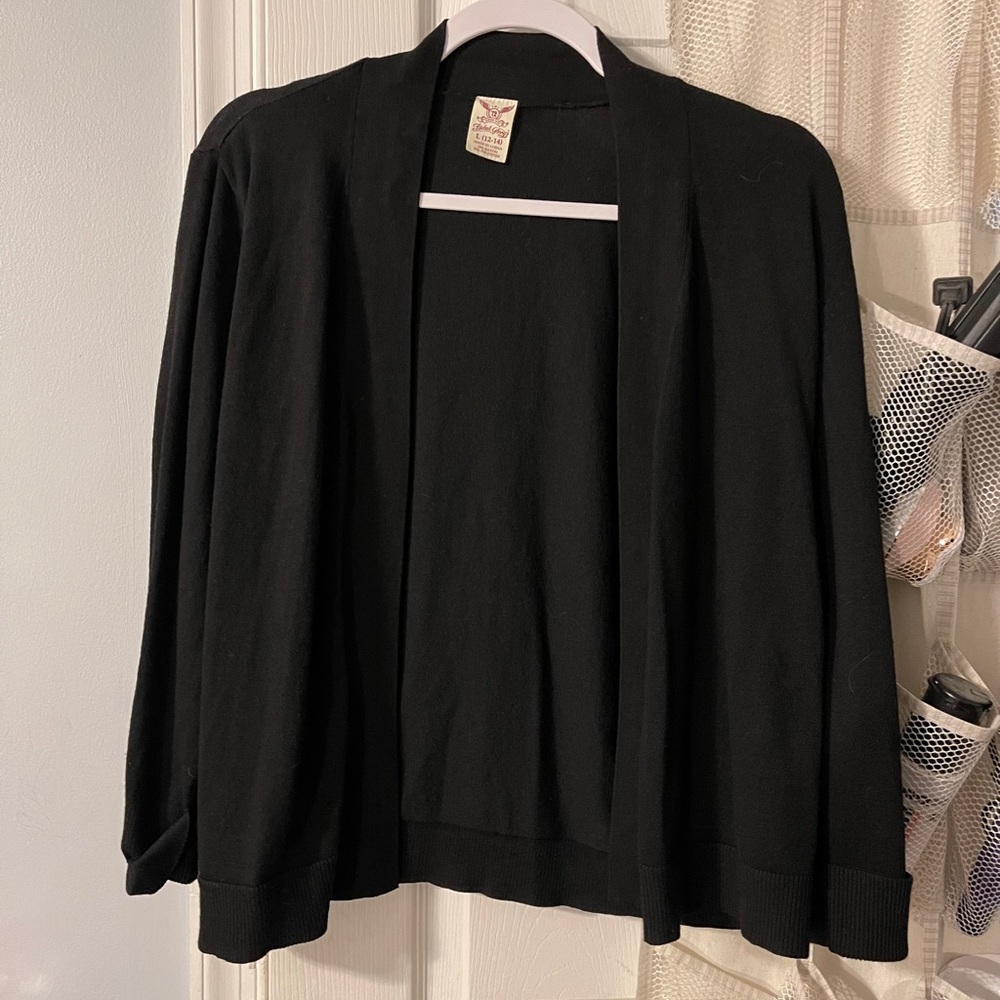 Black cardigan